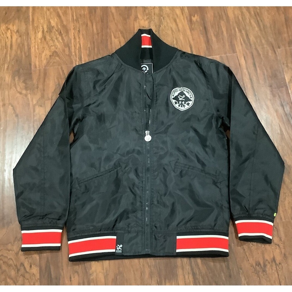 LNG Clothing & Equipment Graphic Jacket Underground Inventive Black Size M Youth